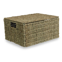 The Willow Basket Lidded Seagrass Storage Baskets