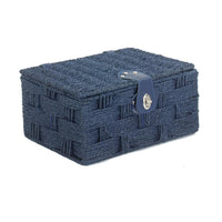 The Willow Basket Twisted Blue Paper Picnic Basket