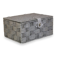 Twisted Grey Paper Rope Picnic Basket