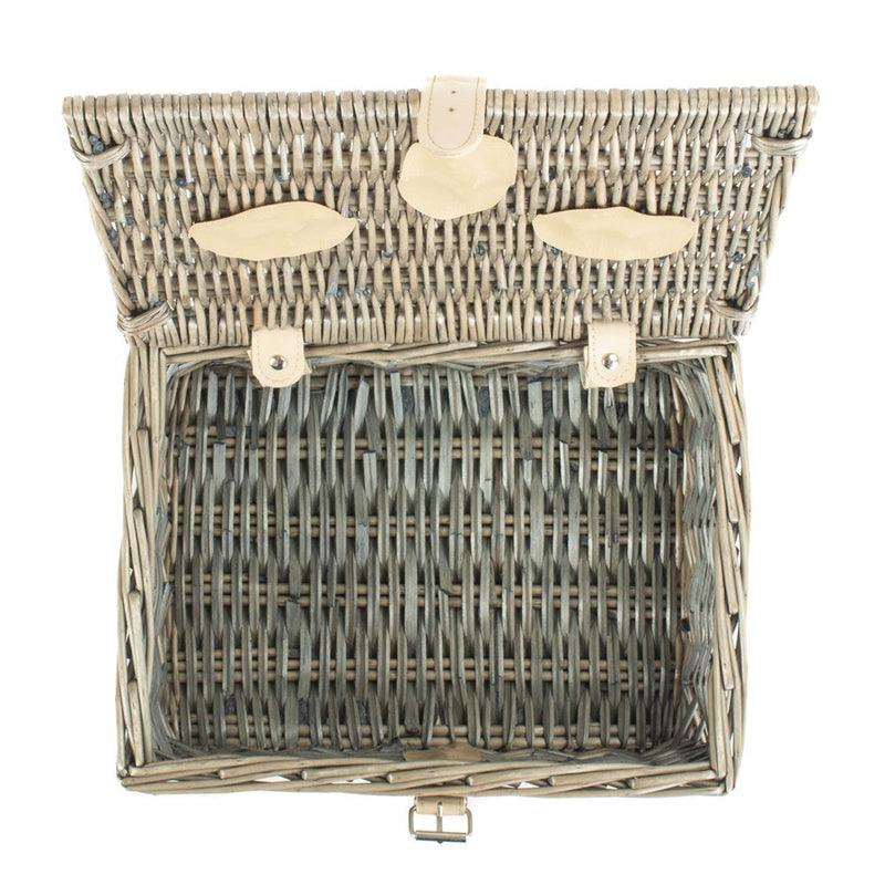 The Willow Basket 30cm Antique Wash Split Willow Wicker Basket