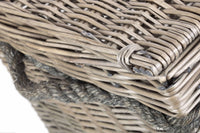 The Willow Basket 58cm Antique Wash Wicker Storage Basket