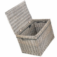 58cm Antique Wash Wicker Storage Basket