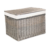 The Willow Basket 58cm Antique Wash Wicker Storage Basket