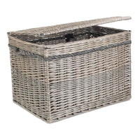 The Willow Basket 58cm Antique Wash Wicker Storage Basket