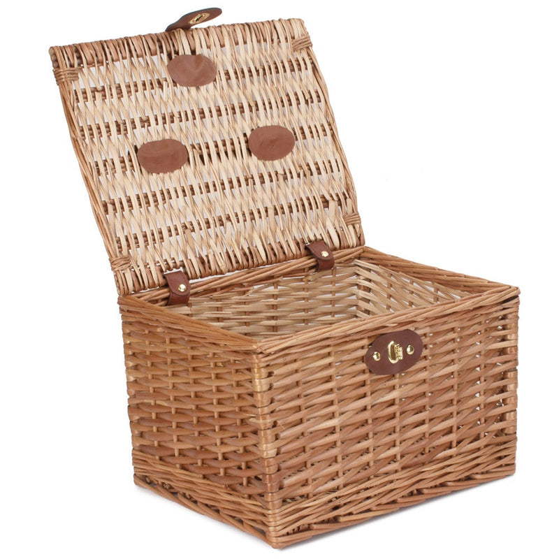 Light Steamed 35cm Wicker Chest Hamper