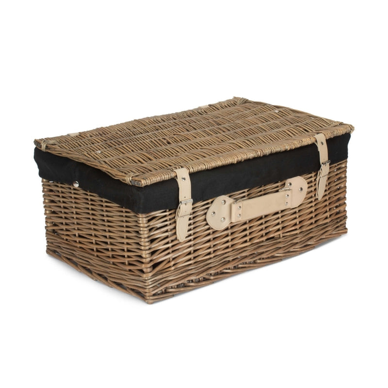 The Willow Basket 56cm Antique Wash Picnic Wicker Basket