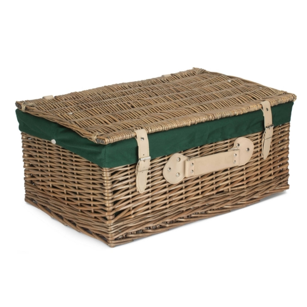 The Willow Basket 56cm Antique Wash Picnic Wicker Basket