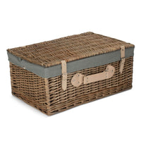 The Willow Basket 56cm Antique Wash Picnic Wicker Basket