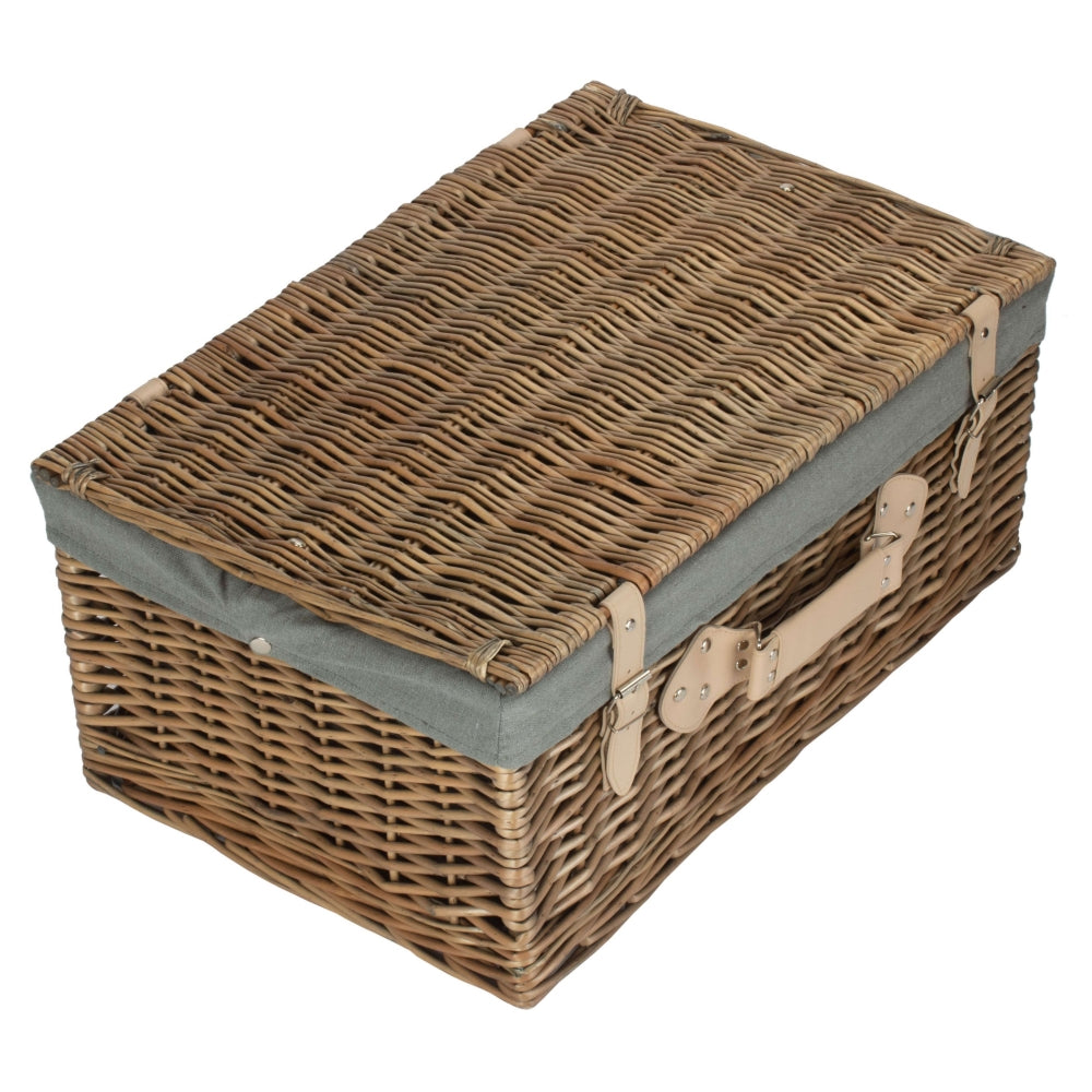 The Willow Basket 56cm Antique Wash Picnic Wicker Basket