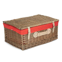 The Willow Basket 56cm Antique Wash Picnic Wicker Basket