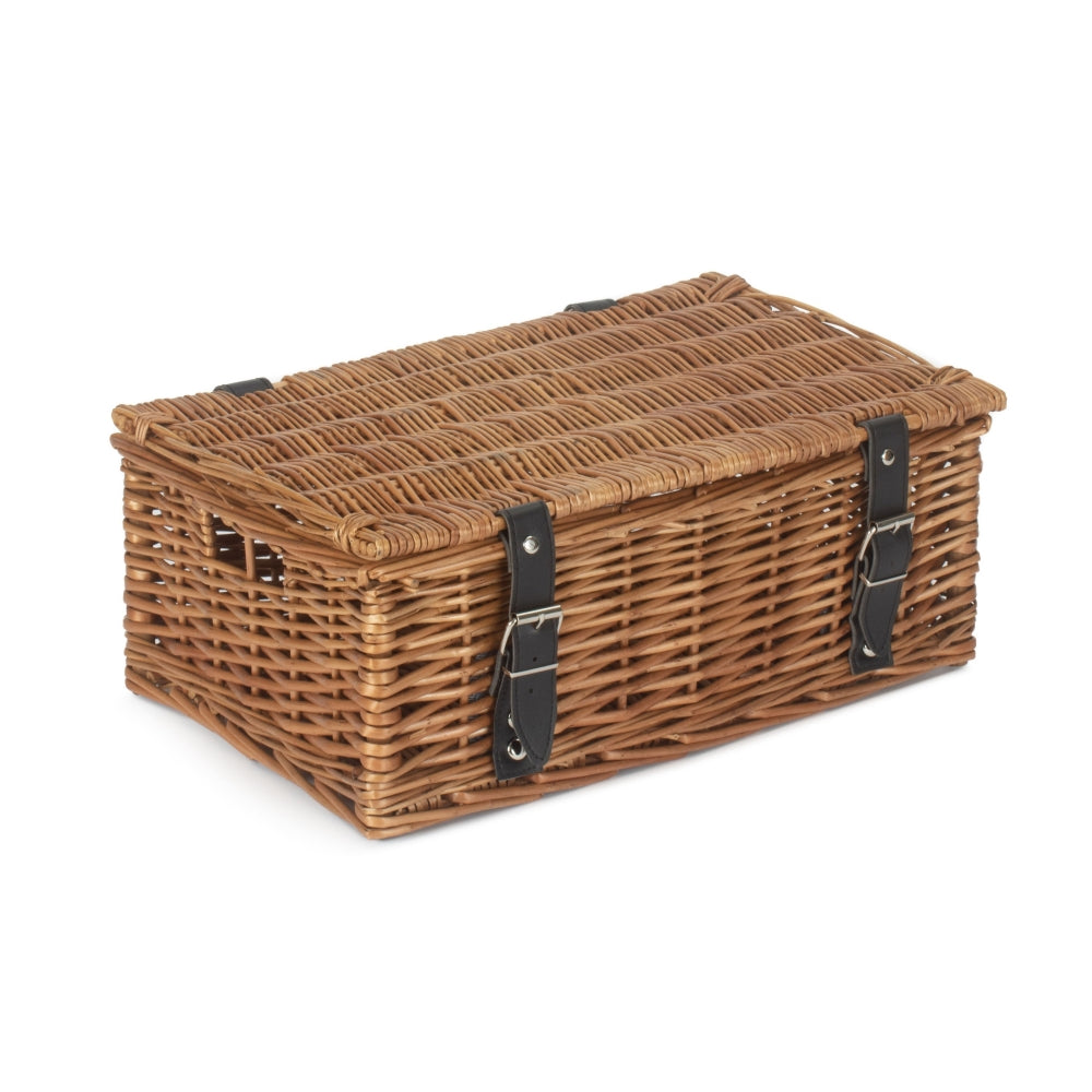 Double Steamed 35cm Empty Wicker Hamper Basket