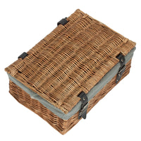 The Willow Basket Double Steamed 35cm Empty Wicker Hamper Basket