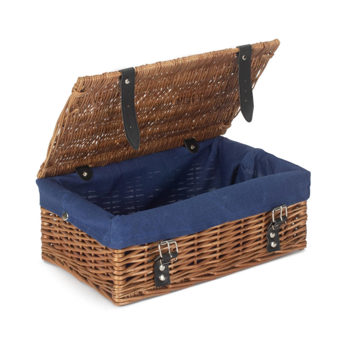 The Willow Basket Double Steamed 35cm Empty Wicker Hamper Basket