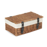 The Willow Basket Double Steamed 35cm Empty Wicker Hamper Basket