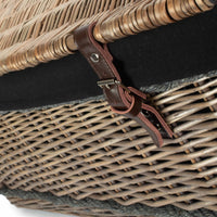 The Willow Basket 72cm Antique Wash Rope Handled Trunk Picnic Basket