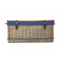 The Willow Basket 72cm Antique Wash Rope Handled Trunk Picnic Basket
