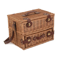 The Willow Basket 6 Person Fitted Picnic Basket with Drawers
