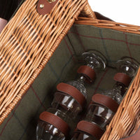 The Willow Basket 7 Person Fitted Picnic Basket with Drawers