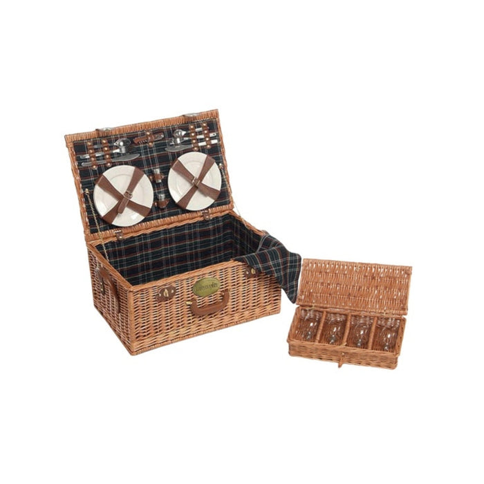 The Willow Basket 4 Person Fitted Paddington Picnic Hamper