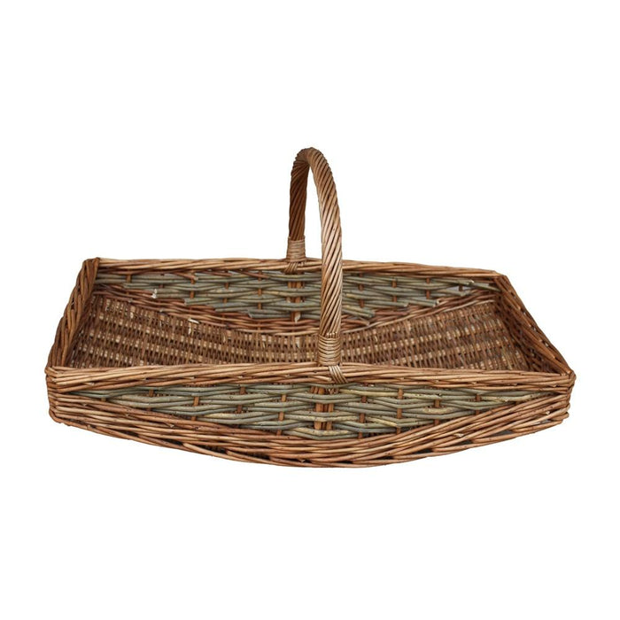 The Willow Basket Unpeeled Willow Garden Trug Basket