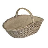 The Willow Basket Antique Wash Harvesting Wicker Basket