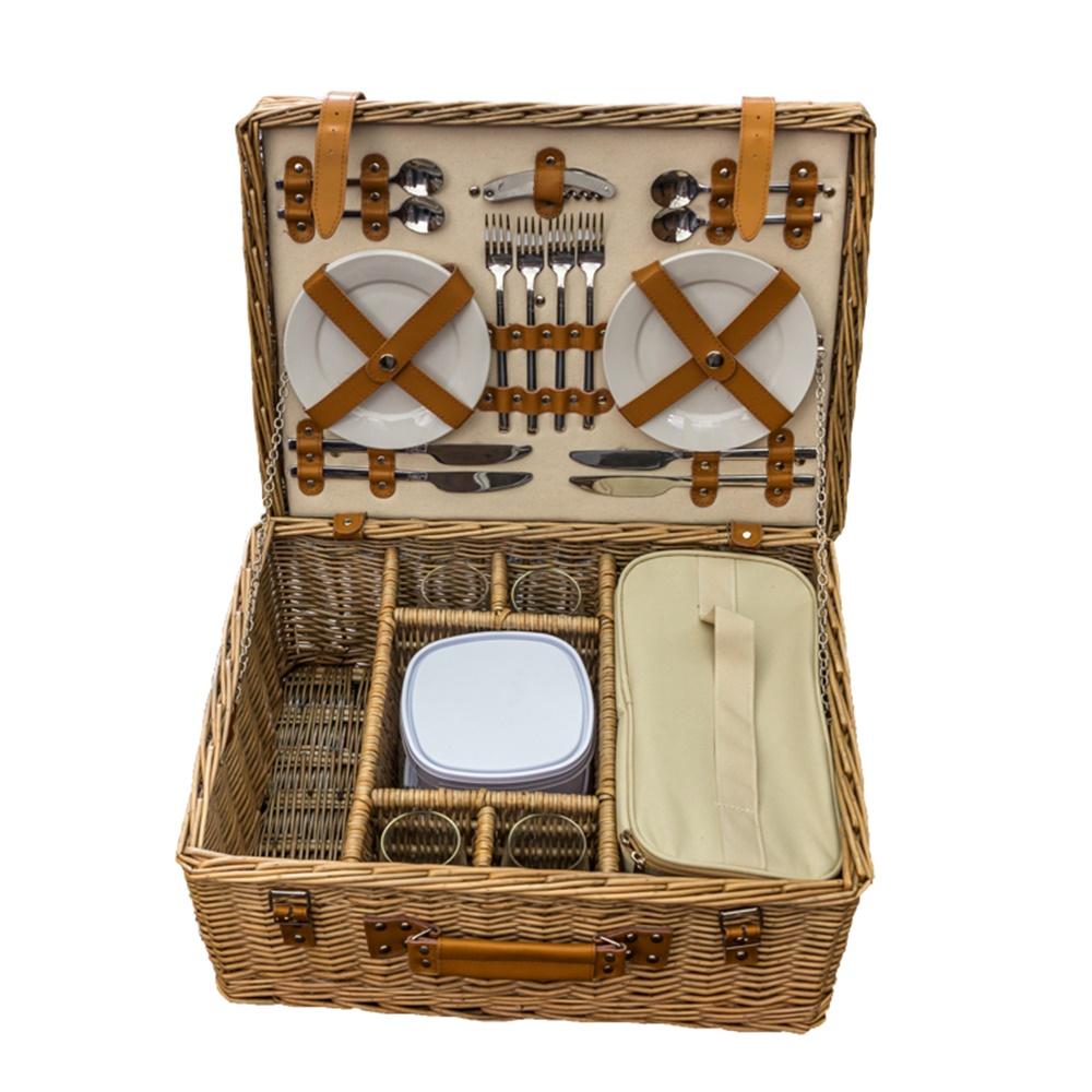 Blenheim Deluxe Fitted Wicker Picnic Basket