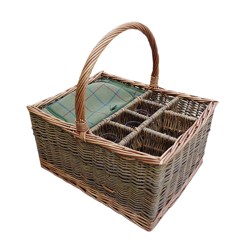 The Willow Basket Event Basket Extra Special with 4 glasses