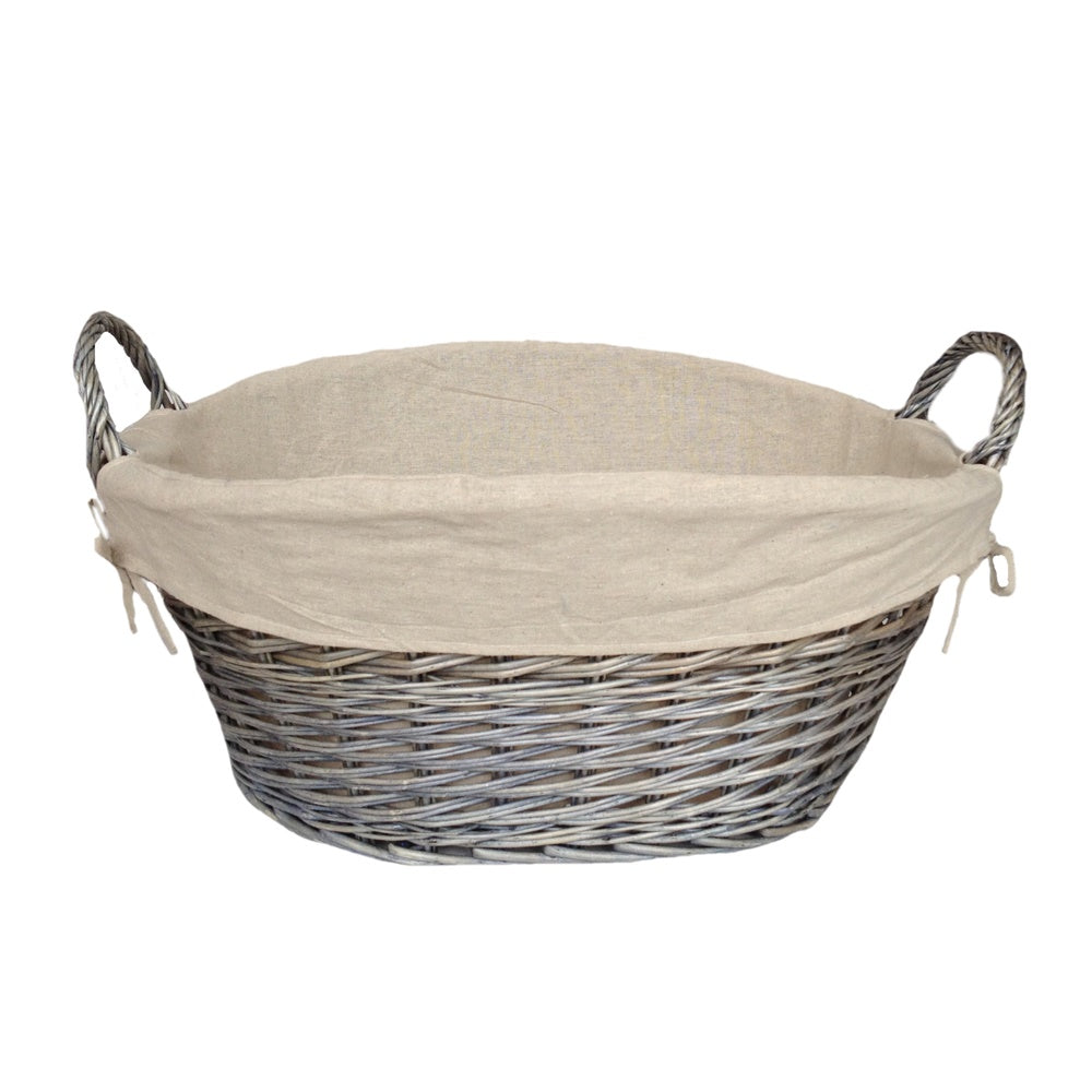 Antique Wash Finish Wash Basket