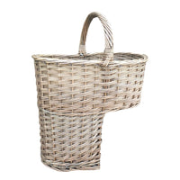 The Willow Basket Antique Wash Finished Stair Basket