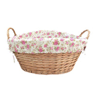 The Willow Basket Light Steamed Lined Wash Basket