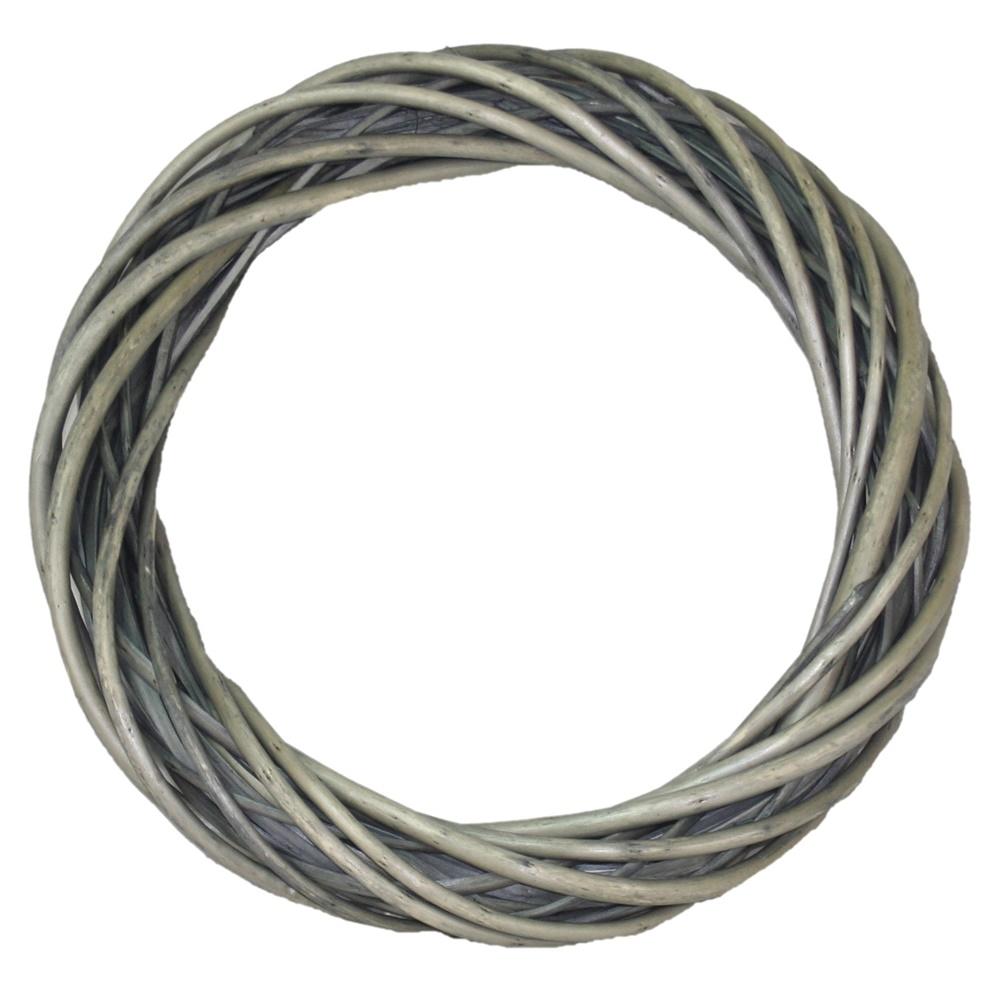 The Willow Basket Wicker Medium Antique Wash Ring Wreath