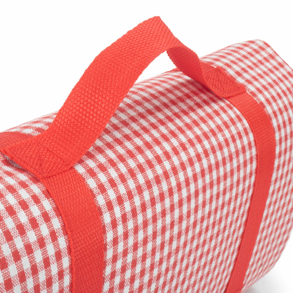 Red and White Gingham Picnic Blanket