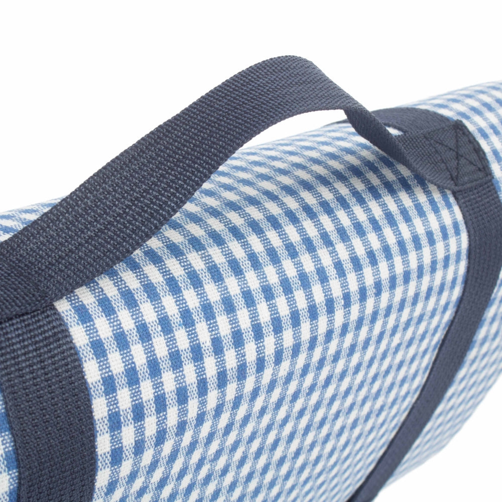 The Willow Basket Blue and White Gingham Picnic Blanket