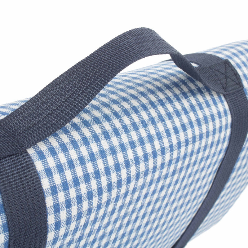The Willow Basket Blue and White Gingham Picnic Blanket