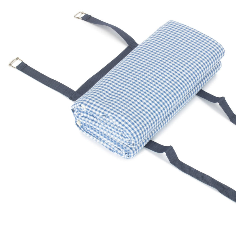The Willow Basket Blue and White Gingham Picnic Blanket