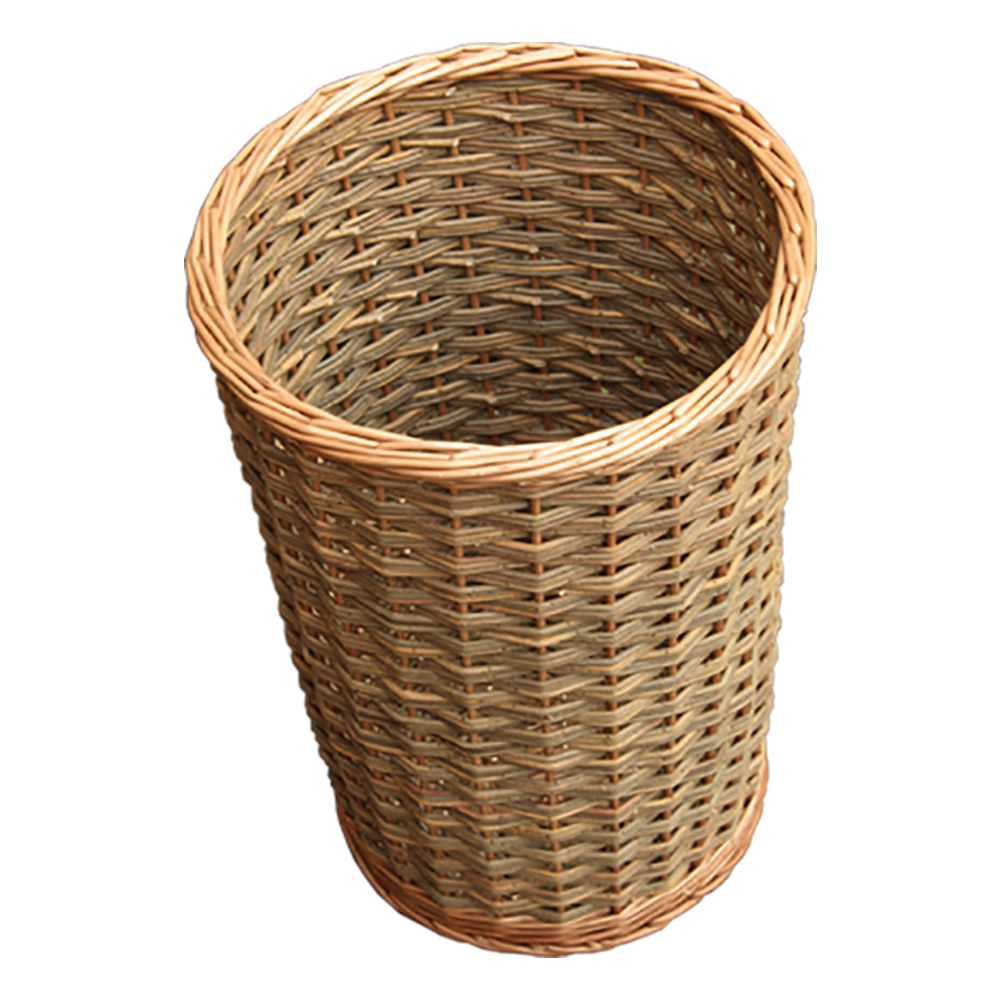 The Willow Basket Round Hallway Umbrella Walking Stick Wicker Basket