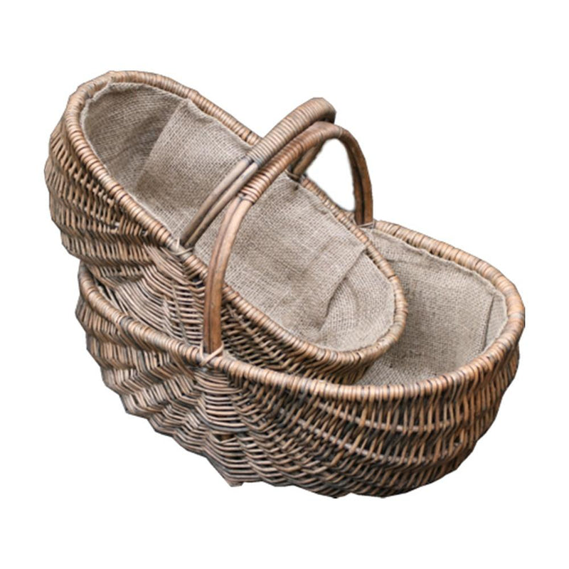 The Willow Basket Set of 2 Heathfield Garden Trugs