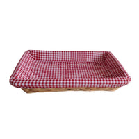 Flat Rectangular Wicker Tray