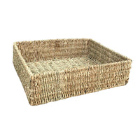The Willow Basket Unlined Rectangular Seagrass Tray
