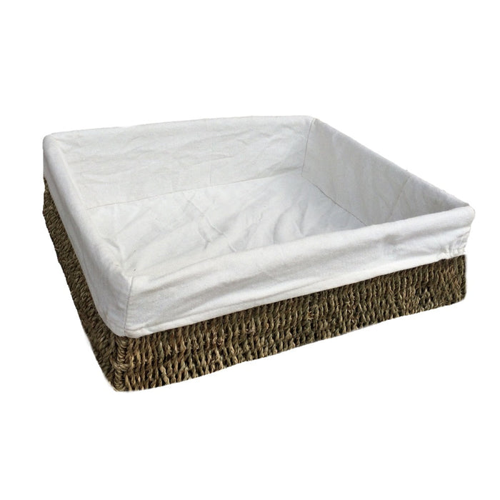 The Willow Basket Rectangular Seagrass Tray