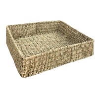 The Willow Basket Unlined Rectangular Seagrass Tray