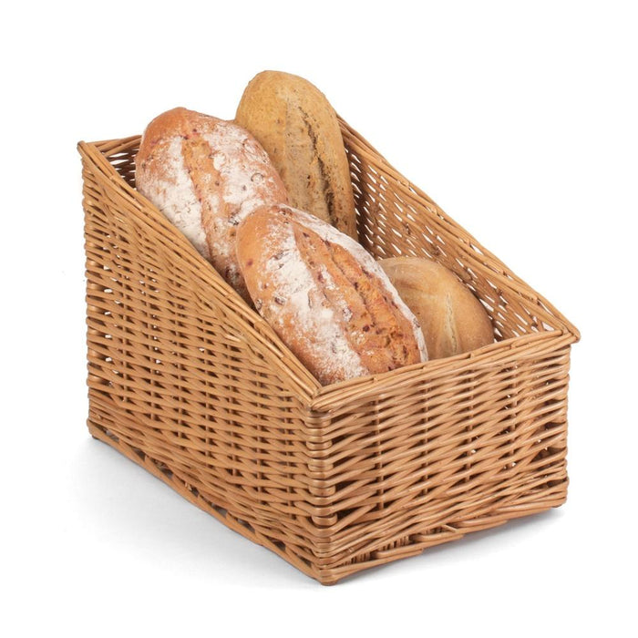 The Willow Basket Sloped Sided Wicker Display Basket