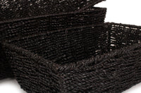 The Willow Basket Black Paper Rope Display Tray
