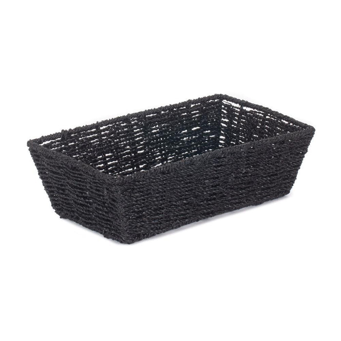 The Willow Basket Black Paper Rope Display Tray