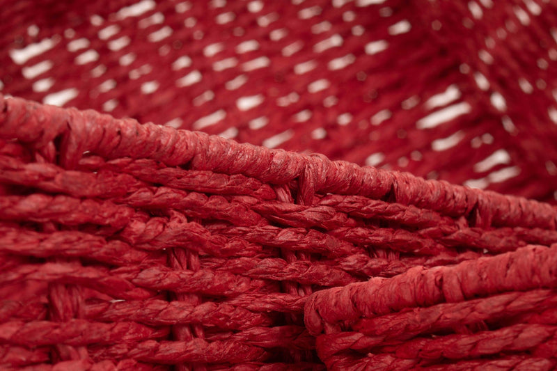 The Willow Basket Red Paper Rope Display Tray