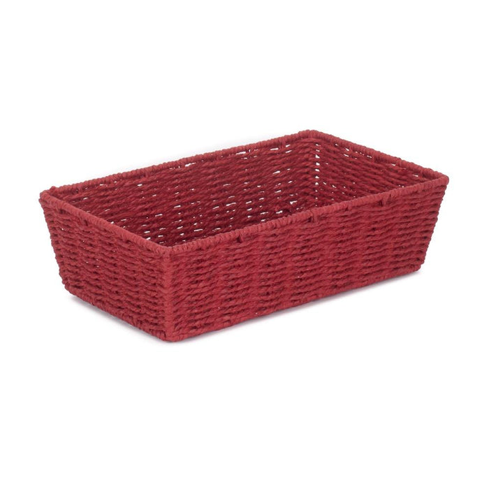 The Willow Basket Red Paper Rope Display Tray