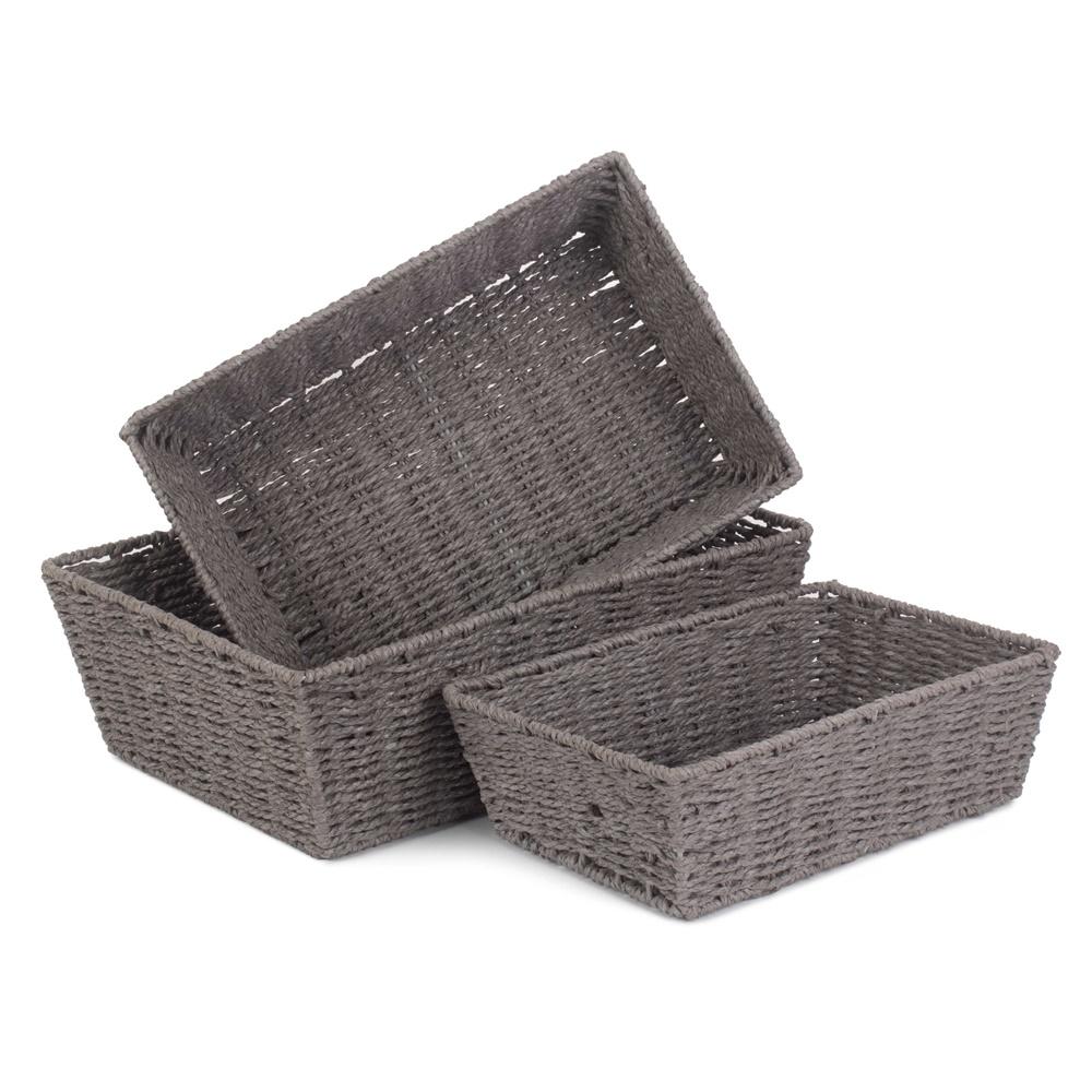 Grey Paper Rope Display Tray