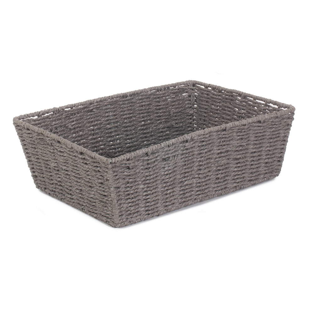 The Willow Basket Grey Paper Rope Display Tray