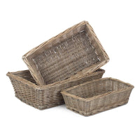 The Willow Basket Antique Wash Tapered Serving Tray