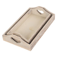 The Willow Basket Shallow Wooden Heart Cut Out Tray